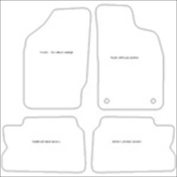 Mitsubishi L200 Club Cab Car Mats for 2 Door Model